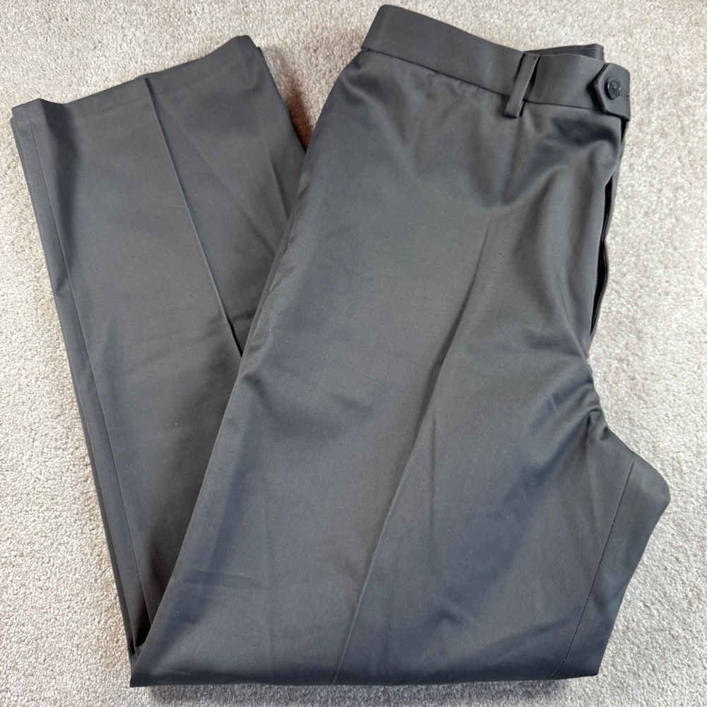 Perry Ellis Portfolio Mens Premium Flex Twill Dress Pants Gray 38x32 PTBF6053SA
